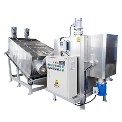 10m3/Hは排水機械ろ過集中の出版物の固体液体の分離統合されたねじスタッカーに泥をつける