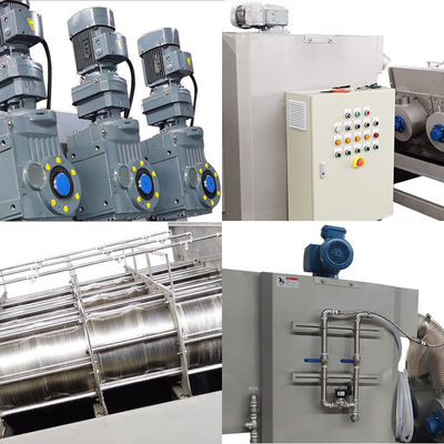 モバイル積み上げスクリュースラッジ脱水機自動スクリュープレス