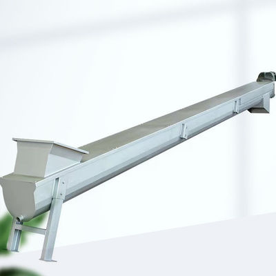 カスタマイズ可能な炭素鋼ねじベルト・コンベヤーUのタイプ乾燥した粉の送り装置7mの長さ