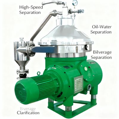 工業用 固体と液体相の連続分離のための自動ディスク遠心機
