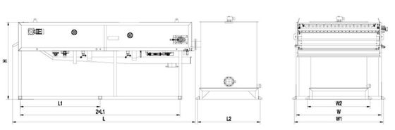 500mmの重力の沈積物の濃厚剤、5m3/h重力ベルトの濃厚剤