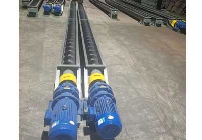 亜鉛白いねじベルト・コンベヤー、250mmのサイロねじコンベヤー