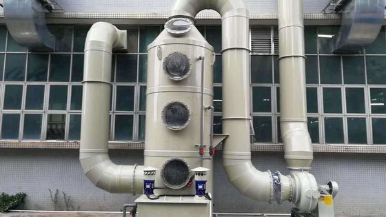 化学ガス吸収 タワー、白いスプレー タワーのスクラバー