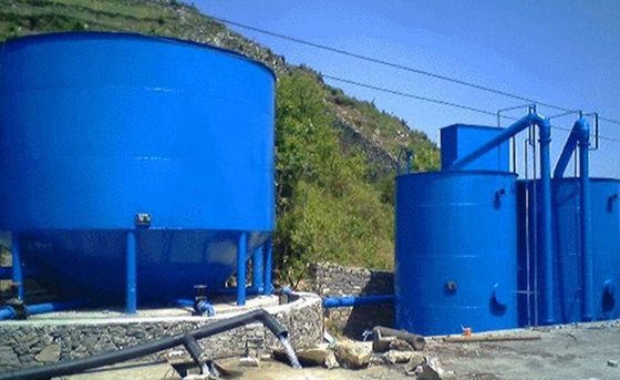 汚水処理のための青い自動弁のない重力フィルター