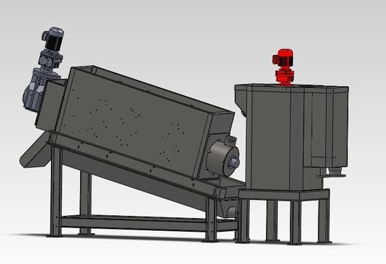 100mm積み重ねられたねじ沈積物排水機械産業等級