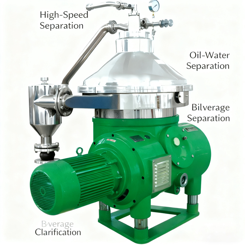 工業用 固体と液体相の連続分離のための自動ディスク遠心機