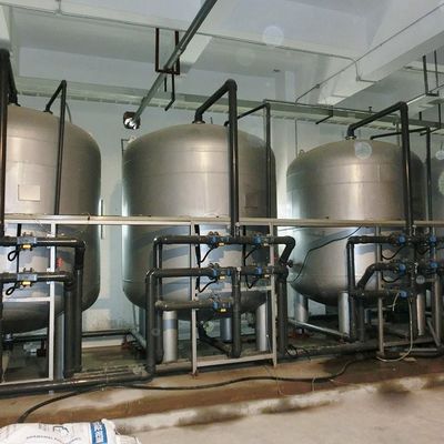 水晶砂の活性炭の樹脂のためのマルチメディアSS304の水処理フィルター タンク