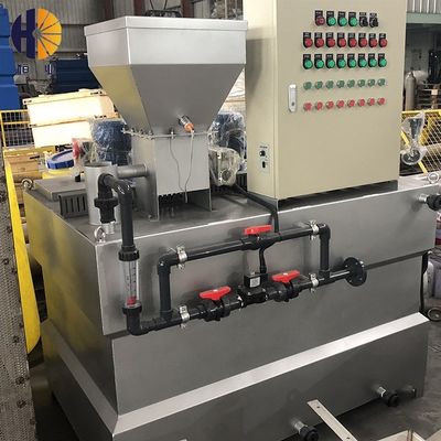 SS304自動PAMはシステム1000l/H排水処理の投薬を統合した