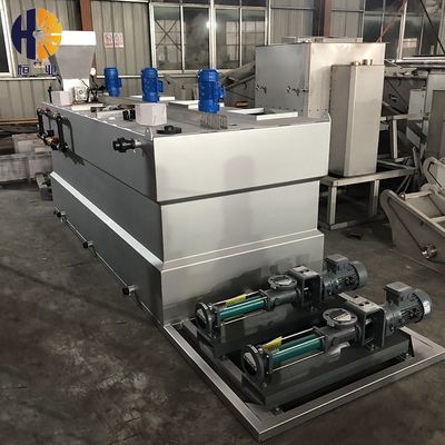 SS304自動PAMはシステム1000l/H排水処理の投薬を統合した