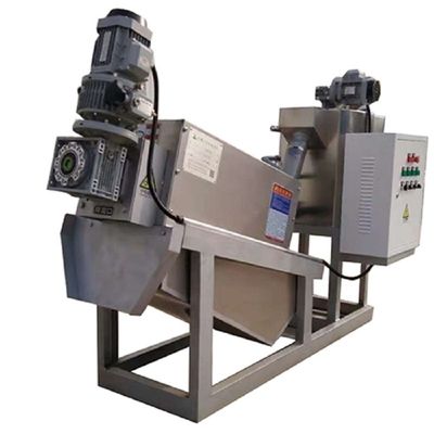 10m3/Hは排水機械ろ過集中の出版物の固体液体の分離統合されたねじスタッカーに泥をつける