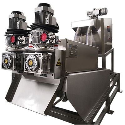 10m3/Hは排水機械ろ過集中の出版物の固体液体の分離統合されたねじスタッカーに泥をつける