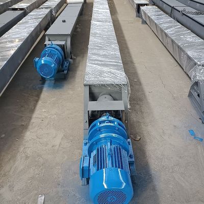 3m3/h Uのタイプ炭素鋼shaftlessねじコンベヤーの供給の沈積物シャフトの螺線形のコンベヤー