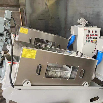 フル オートマチックのステンレス鋼の螺線形の沈積物の脱水機システム2.23kw 380Volt