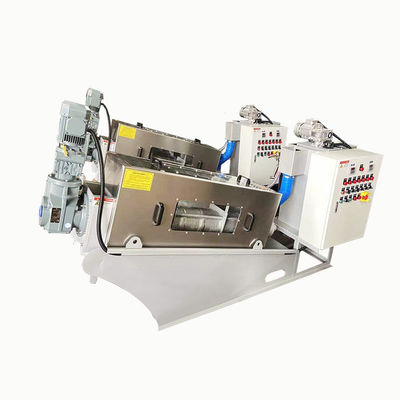フル オートマチックのステンレス鋼の螺線形の沈積物の脱水機システム2.23kw 380Volt