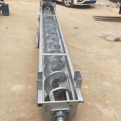 UのタイプShaftlessの沈積物の粉のオーガーねじコンベヤー機械SS316L 1-10t/h