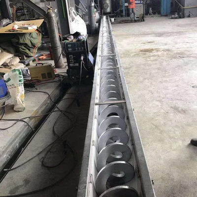 UのタイプShaftlessの沈積物の粉のオーガーねじコンベヤー機械SS316L 1-10t/h