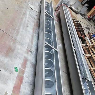 UのタイプShaftlessの沈積物の粉のオーガーねじコンベヤー機械SS316L 1-10t/h