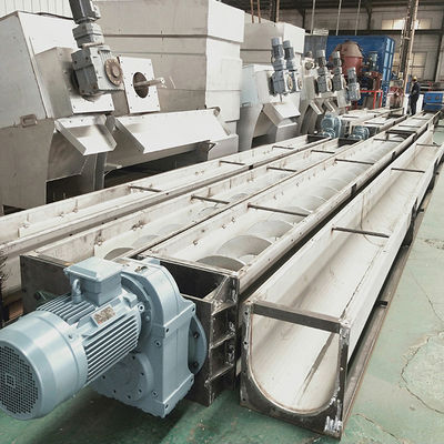 304ステンレス鋼U字型Shaftlessねじコンベヤー機械1~20m長さ