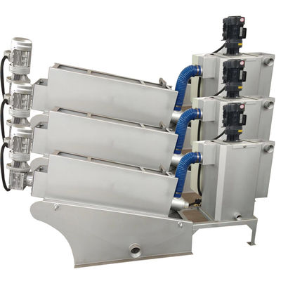 廃水処置の沈積物排水機械多手回し締め機1-2500kgs/H